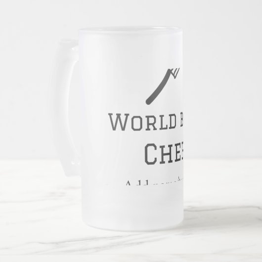 Wereld beste chef-kok naam toevoegen tekst koken b matglas bierpul (Voorkant links)