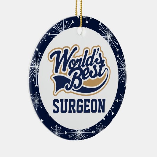 Wereld beste chirurgische cadeau keramisch ornament (Rechts)