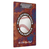 Wereld Beste coach en pap 1 Afbeelding Klembord (Rechts)