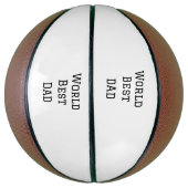 Wereld beste DAD VADER naam toevoegen tekst sport Basketbal (Verticaal)