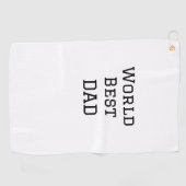 Wereld beste DAD VADER naam toevoegen tekst sport  Golfhanddoek (Horizontaal)