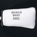 Wereld beste DAD VADER naam toevoegen tekst sport  Golfheadcover<br><div class="desc">ontwerp</div>
