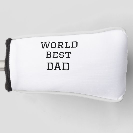 Wereld beste DAD VADER naam toevoegen tekst sport Golfheadcover (Voorkant)