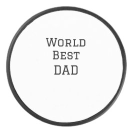 Wereld beste DAD VADER naam toevoegen tekst sport  Hockey Puck