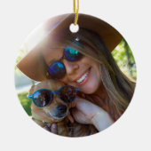 Wereld beste definitie voor vrouw Kerstmis Keramisch Ornament (Voorkant)