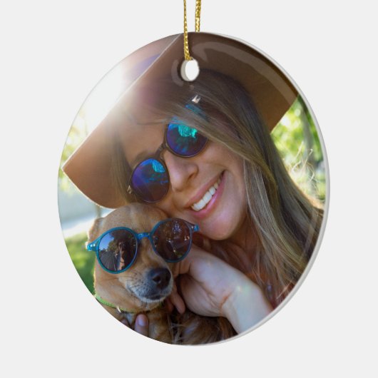 Wereld beste definitie voor vrouw Kerstmis Keramisch Ornament (Links)