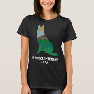 Wereld beste Duitse Shepherd Papa T-shirt