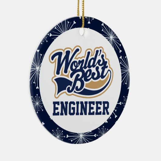 Wereld beste ingenieurscadeau keramisch ornament (Rechts)