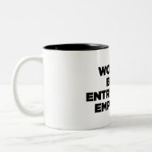 Wereld beste instapniveau werknemer tweekleurige koffiemok (Links)