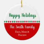 Wereld beste internetspeler Dank je kerstcadeau Keramisch Ornament (Achterkant)