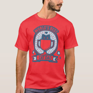 Wereld beste kat pap 1 t-shirt