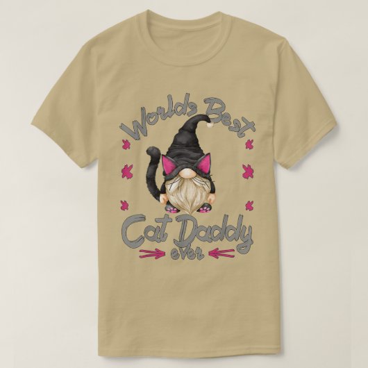 Wereld beste kat papa voor keukeneigenaars opa ki t-shirt (Design voorkant)