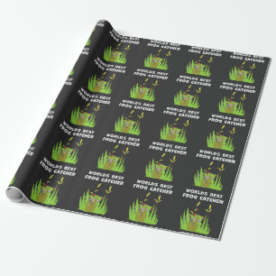 Wereld beste kikkervisser Gift Lake Amphibian Fan Cadeaupapier