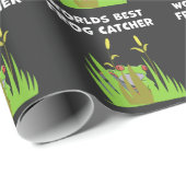 Wereld beste kikkervisser Gift Lake Amphibian Fan Cadeaupapier (Rol Hoek)