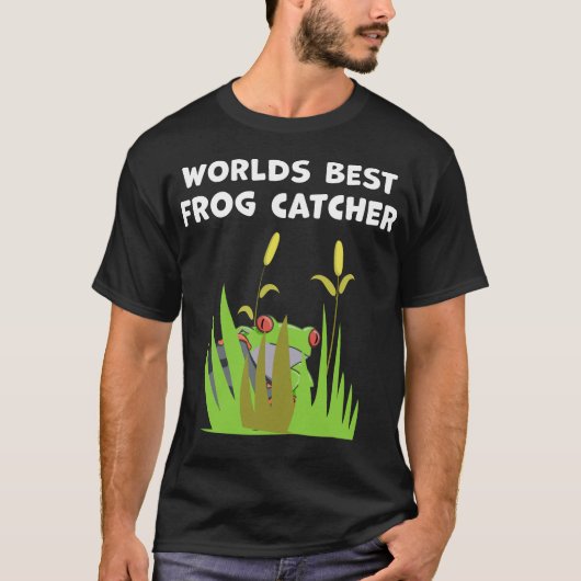Wereld beste kikkervisser Gift Lake Amphibian Fan T-shirt (Voorkant)