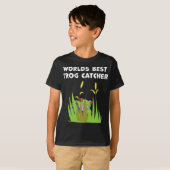 Wereld beste kikkervisser Gift Lake Amphibian Fan T-shirt (Voorkant volledig)