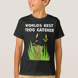 Wereld beste kikkervisser Gift Lake Amphibian Fan T-shirt