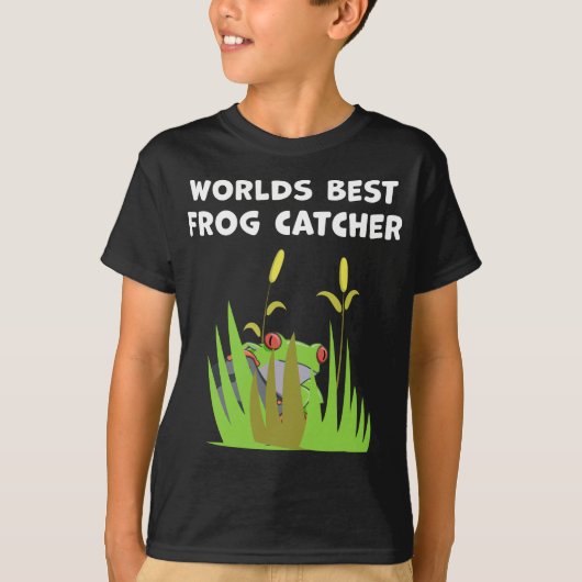 Wereld beste kikkervisser Gift Lake Amphibian Fan T-shirt (Voorkant)