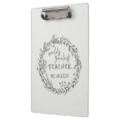 wereld beste leraar moderne minimale adem klembord (Links)