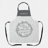 wereld beste leraar moderne minimale adem schort (Voorkant)