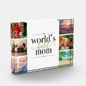 Wereld Beste Mam Black en Gold 6 Fotoblokken (Links)