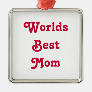 Wereld Beste Mam Medal die ornament hangt