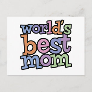 Wereld Beste mam T-shirts en cadeautjes Briefkaart