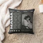 Wereld Beste Mama Typografie en aangepaste foto Kussen (Deken)