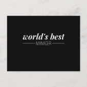 Wereld Beste Manager Briefkaart (Voorkant)