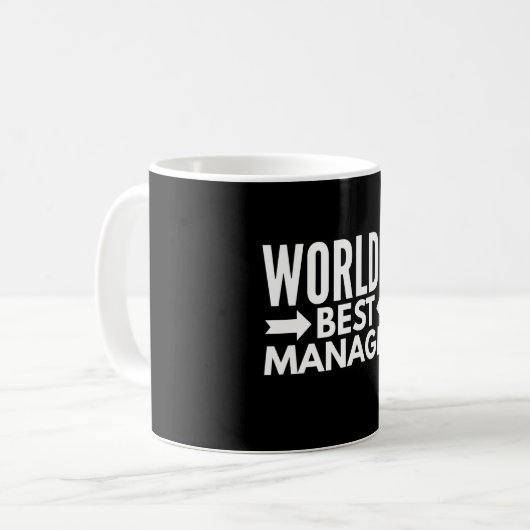 Wereld Beste Manager Koffiemok (Voorkant links)