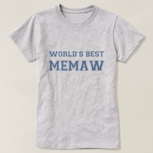 Wereld Beste Memaw T-shirt (Design voorkant)