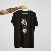 Wereld Beste Moderne Schoenen Print Mannen Zwart T T-shirt