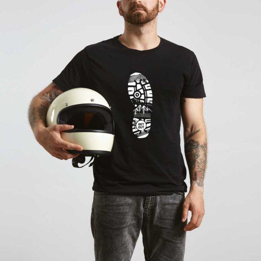 Wereld Beste Moderne Schoenen Print Mannen Zwart T T-shirt