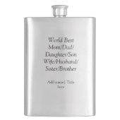 Wereld beste moeder echtgenoot vrouw vader dochter flacon (Voorkant)