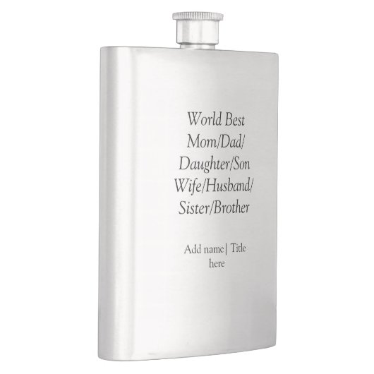 Wereld beste moeder echtgenoot vrouw vader dochter flacon (Rechts)