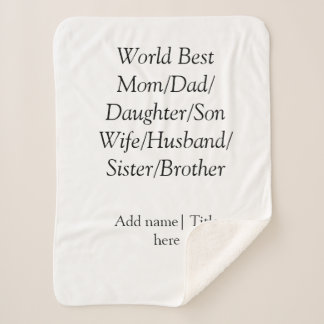 Wereld beste moeder echtgenoot vrouw vader dochter sherpa deken