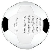 Wereld beste moeder echtgenoot vrouw vader dochter voetbal (Gedraaid)