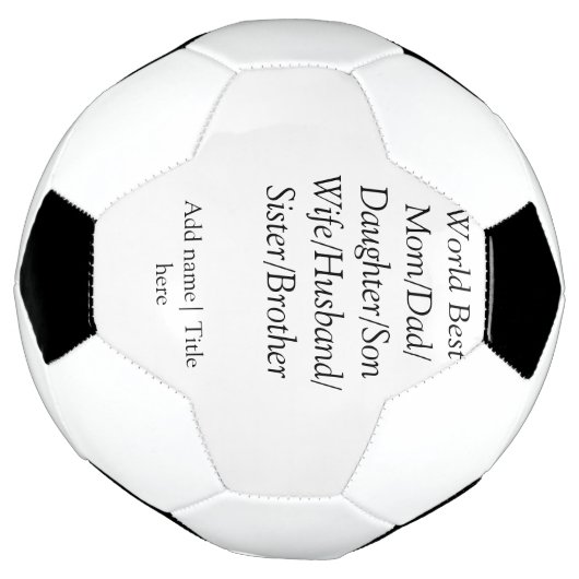Wereld beste moeder echtgenoot vrouw vader dochter voetbal (Gedraaid)