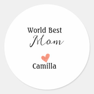 Wereld beste moeder gelukkige moederdag oma namhea ronde sticker