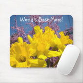 Wereld Beste Moeder! muismat Lentekool Narcis Bloe (Met muis)