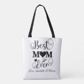 Wereld beste Moeder Ooit Moederdag zwart & wit Tote Bag (Achterkant)