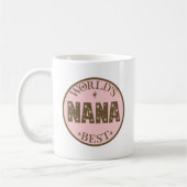 Wereld beste nana Gift Koffiemok (Links)