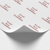 Wereld beste oma grootmoeder grootouders roze n cadeaupapier (Hoek)