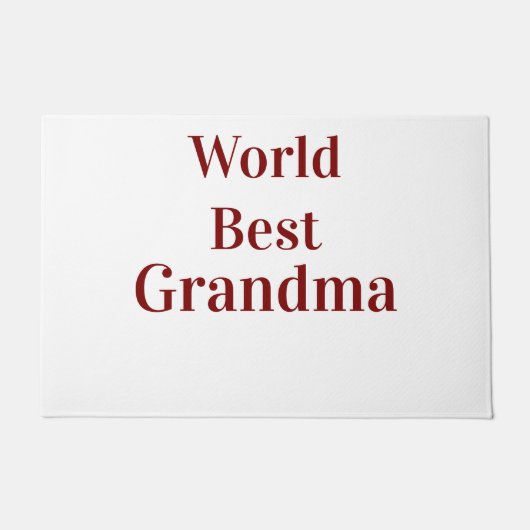 Wereld beste oma grootmoeder grootouders roze n deurmat (Voorkant)