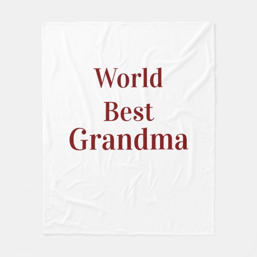 Wereld beste oma grootmoeder grootouders roze n fleece deken (Voorkant)