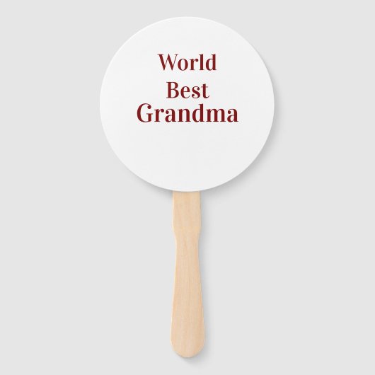 Wereld beste oma grootmoeder grootouders roze n handwaaier (Voorkant)