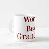 Wereld beste oma grootmoeder grootouders roze n koffiemok (Voorkant links)