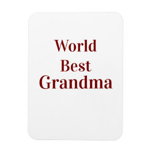 Wereld beste oma grootmoeder grootouders roze n magneet