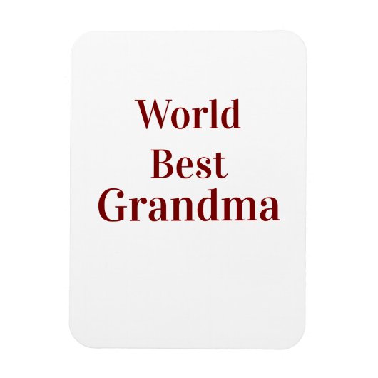 Wereld beste oma grootmoeder grootouders roze n magneet (Verticaal)