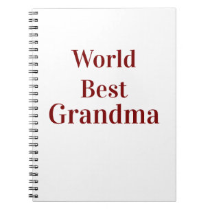 Wereld beste oma grootmoeder grootouders roze n notitieboek